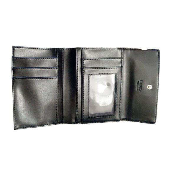 Lauren Ralph Fold Wallet Houndstooth Leather Signature Logo Classic Women Access - Picture 7 of 11